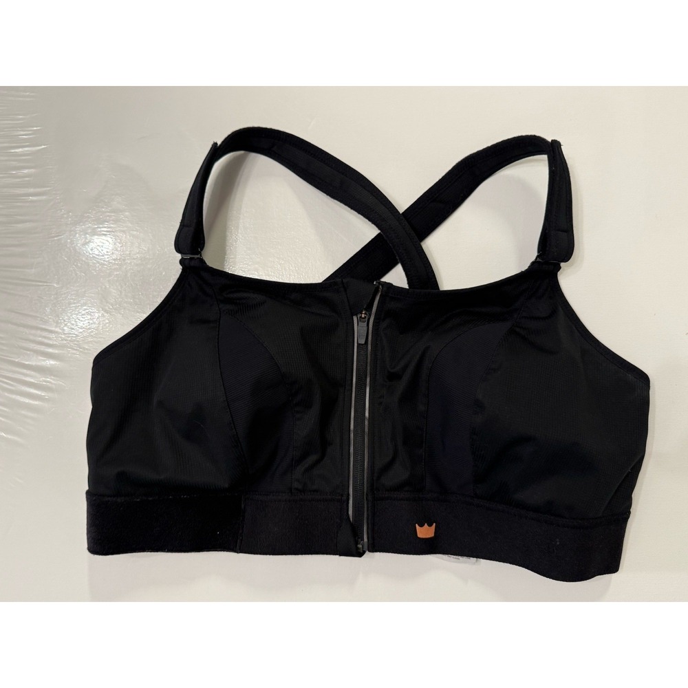 Shefit ultimate sports bra size 4 Luxe front zip adjustable full coverage padded